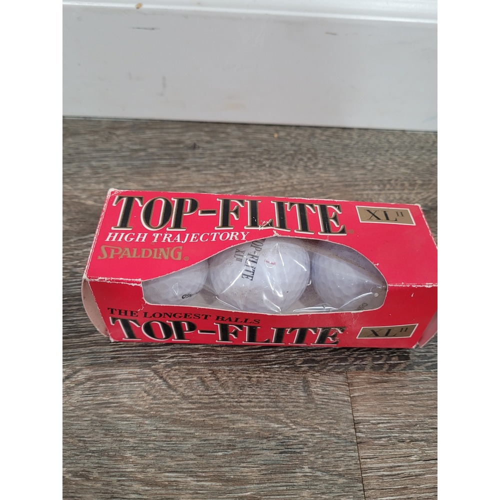 Top Flite XL II High Trajectory Golf Balls‎ Spalding The Longest Balls NOS #HH